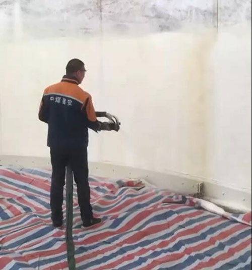 糧倉聚氨酯保溫專用噴涂機(jī)(圖1) 糧倉聚氨酯保溫專用噴涂機(jī)施工案例