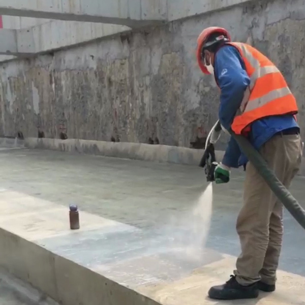 小型防水涂料噴涂機(圖3) 路基防水涂料施工案例