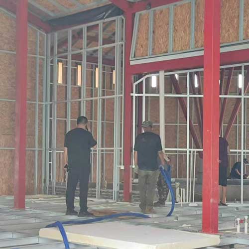 全水聚氨酯噴涂料 高壓發(fā)泡機(jī)(圖3) 輕鋼別墅全水聚氨酯噴涂料