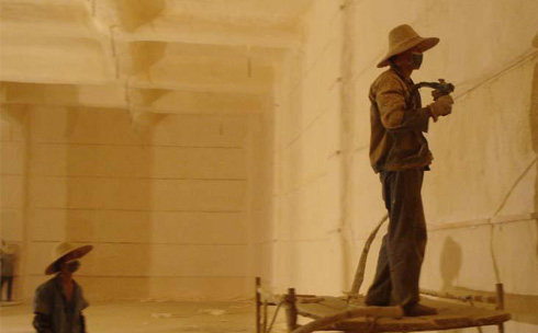 冷庫噴涂聚氨酯硬泡組合料噴涂設備(圖2) H5600D冷庫噴涂聚氨酯硬泡組合料噴涂案例